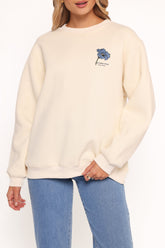 Flower Market Sweatshirt - Cream